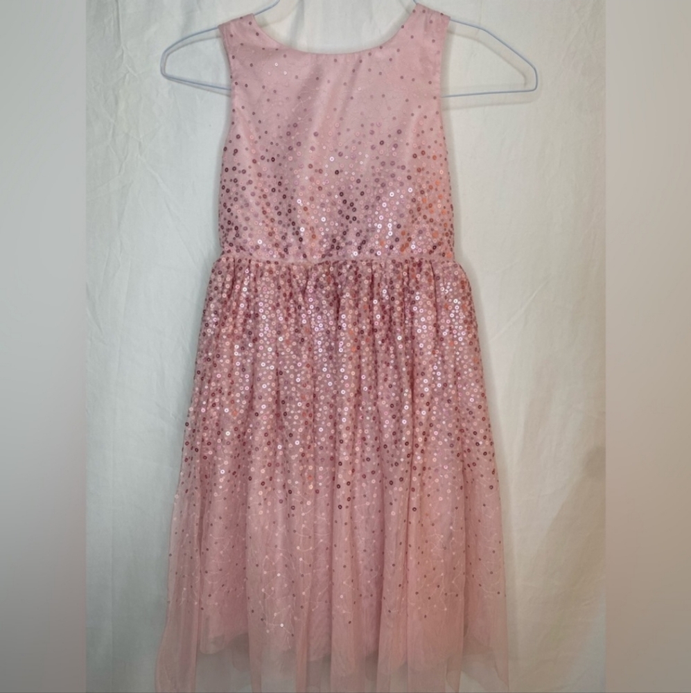 H&M girl’s sleeveless sequin tulle dress size 8